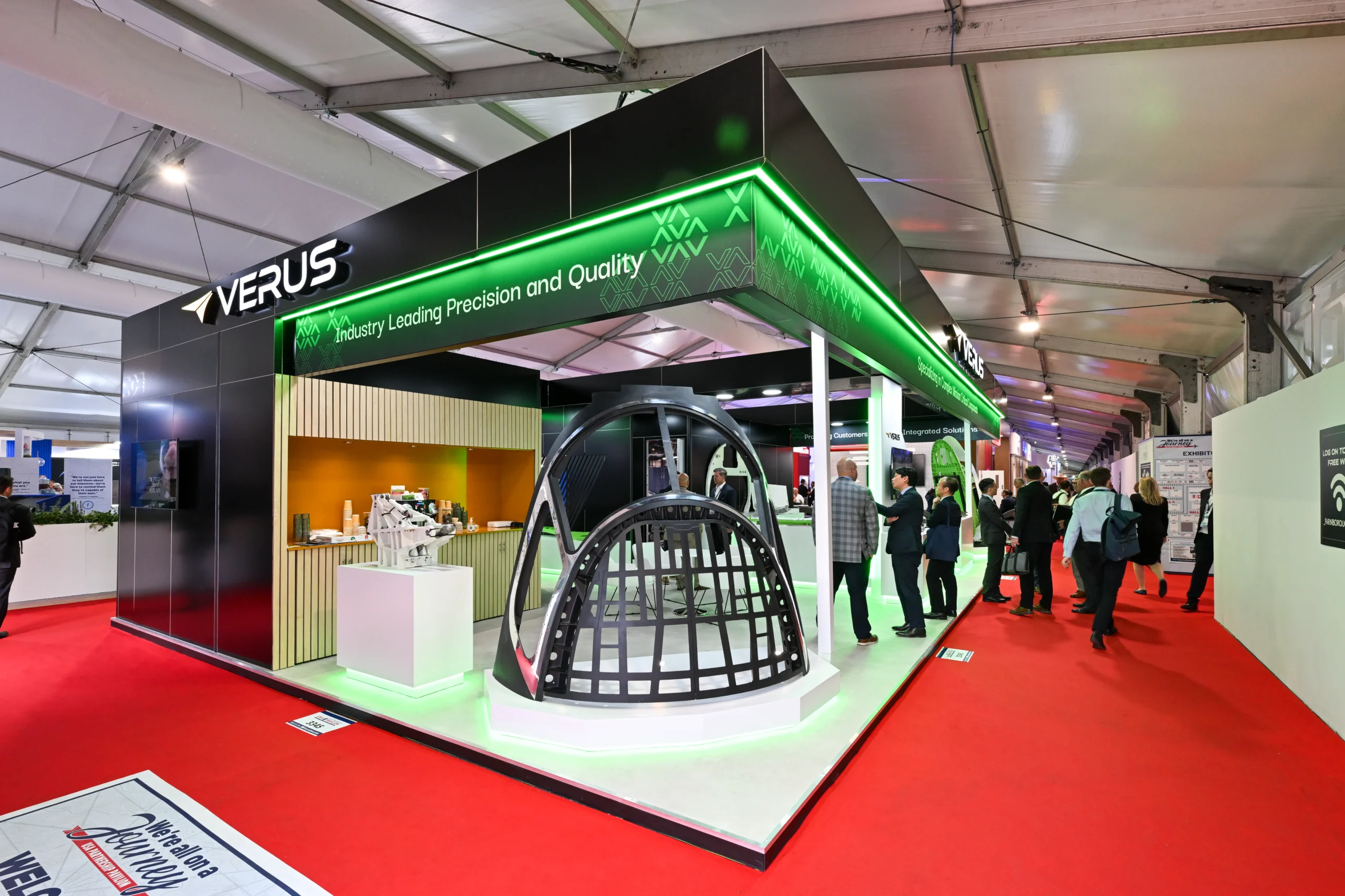 Verus Aerospace exhibition stand at Farnborough Airshow 2026